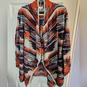 Lucky Brand Cotton Drape Open Front Lightweight Sweater